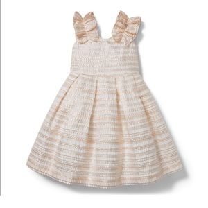 Janie and Jack special occasion metallic stripe organza dress sz 18-24 months 👗